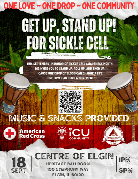 iCU blood drive flyer