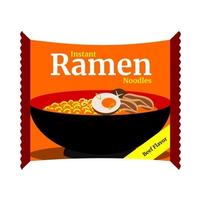 dry ramen package