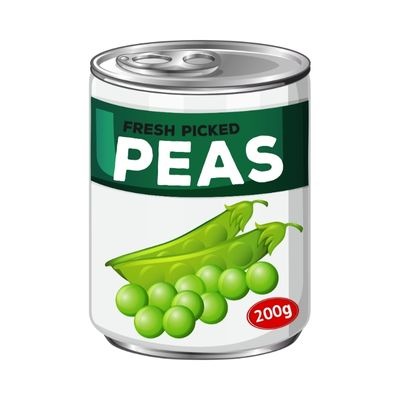 can of peas