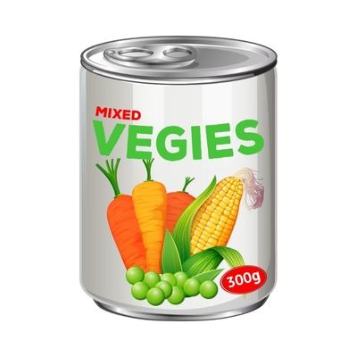 can of mixed vegetables