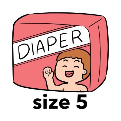 size 5 diapers